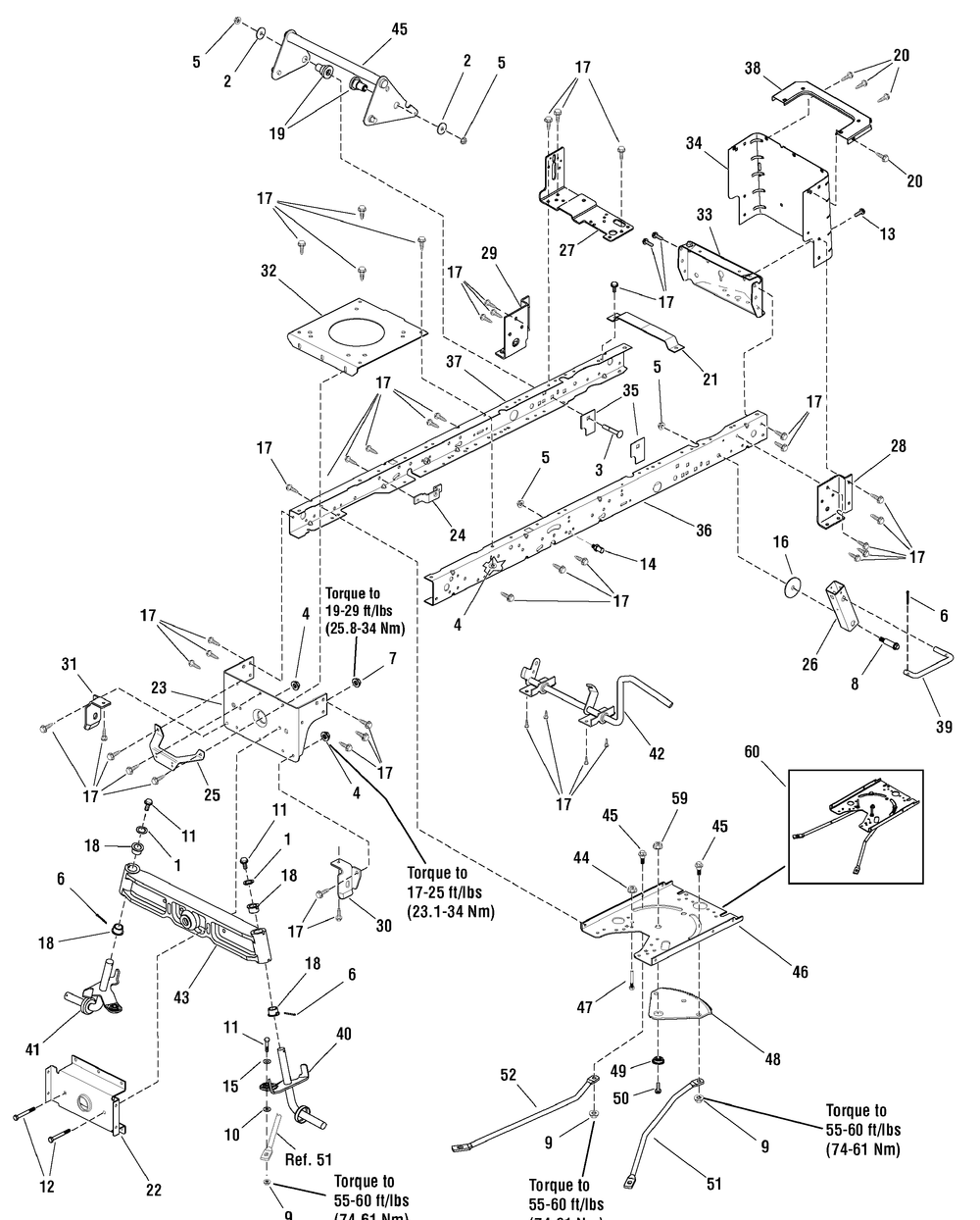 Frame Group (7500382) Diagram and Parts List for 7800162E-ELT155420 2010 Briggs and Stratton Lawn Tractor